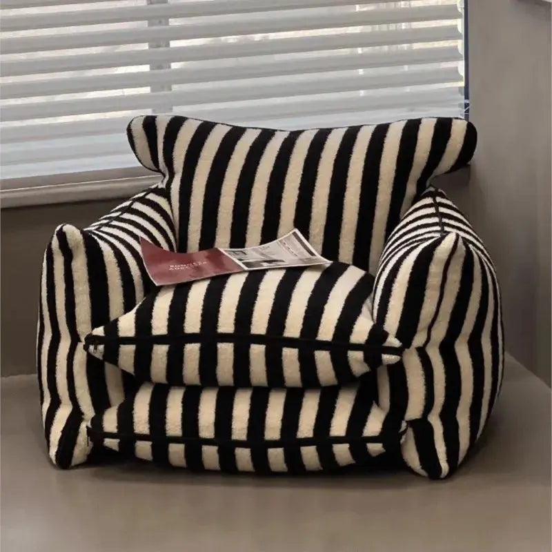 Red Striped Lazy Sofa Chair  Product variant