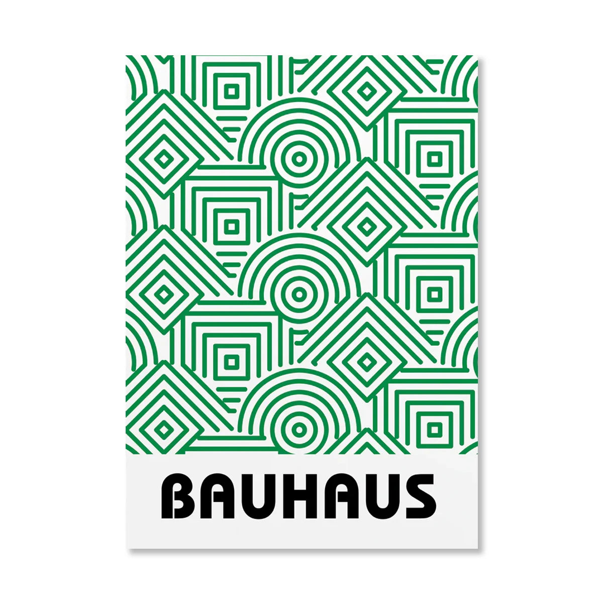 Circle & Lines Bauhaus Poster