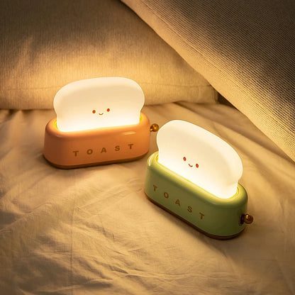 Cute Toast ABS Night Light