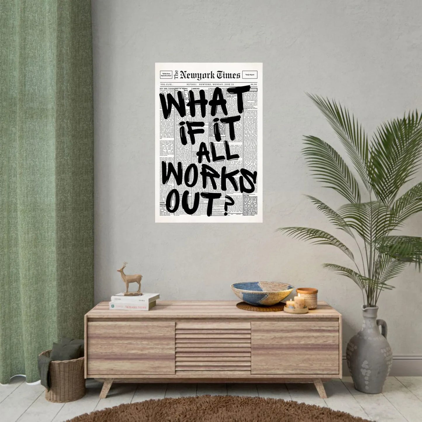 What If It All Works Canvas Poster