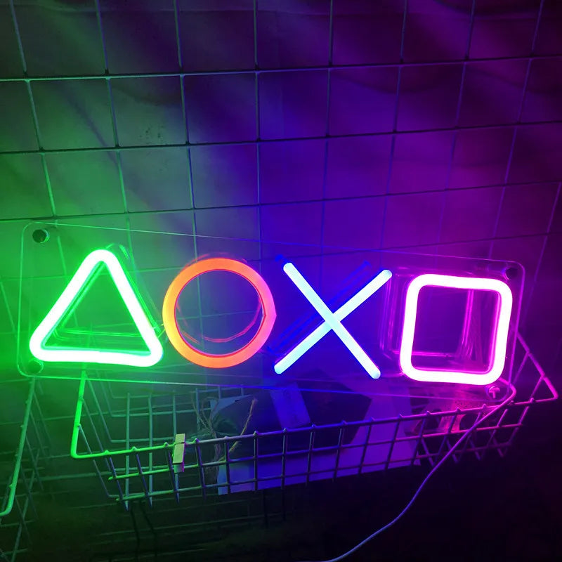 Neon Sign Custom Game Icon Light for Wall Hanging Atmosphere Playstation Lamp LED Colorful Lighting Room Bar Club Player Decor  Product variant