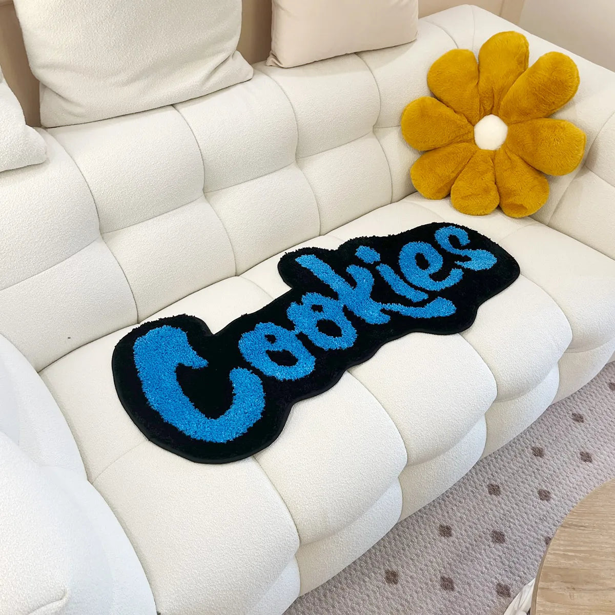 Cookies Polyester Tufted Area Rug