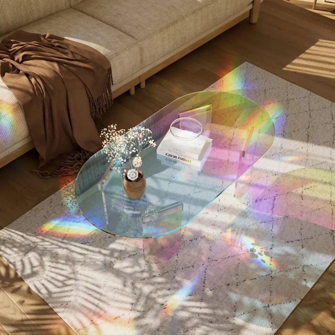 LUVODI Iridescent Clear Acrylic Coffee Table  Product variant