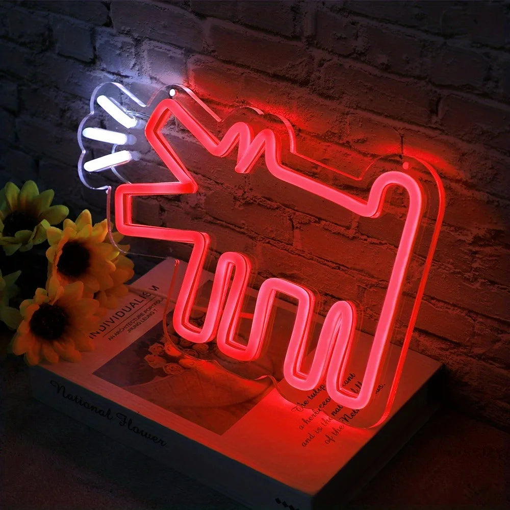 Barking Puppy LED Neon Sign