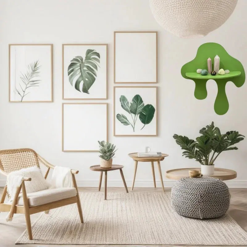 Wooden Green Paint Ink Shelf  Product variant