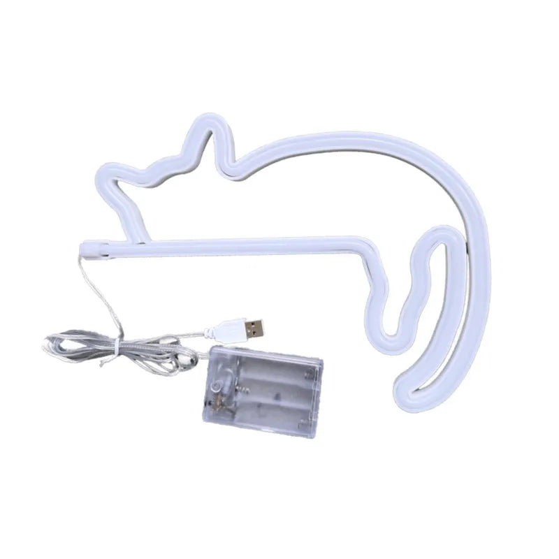 Cat Shaped Neon LED Sign