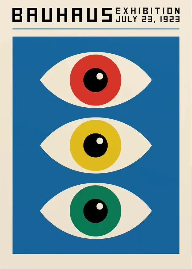 Circle & Lines Bauhaus Poster