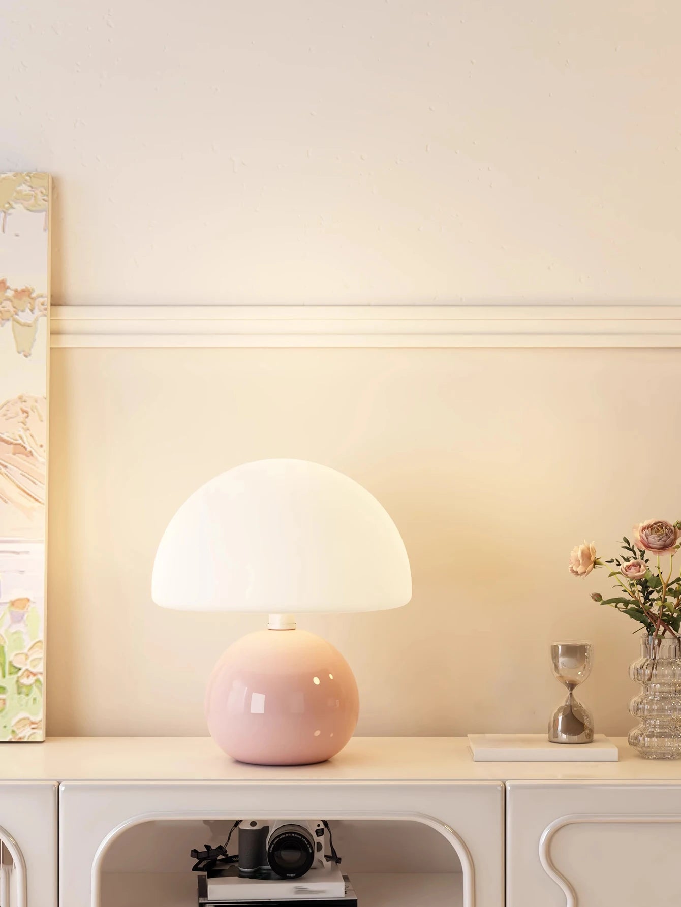 Pink Mushroom Lamp