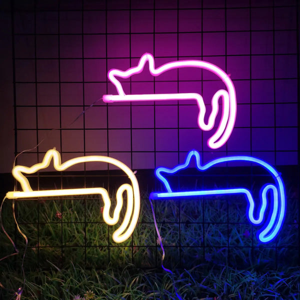 Cat Shaped Neon LED Sign