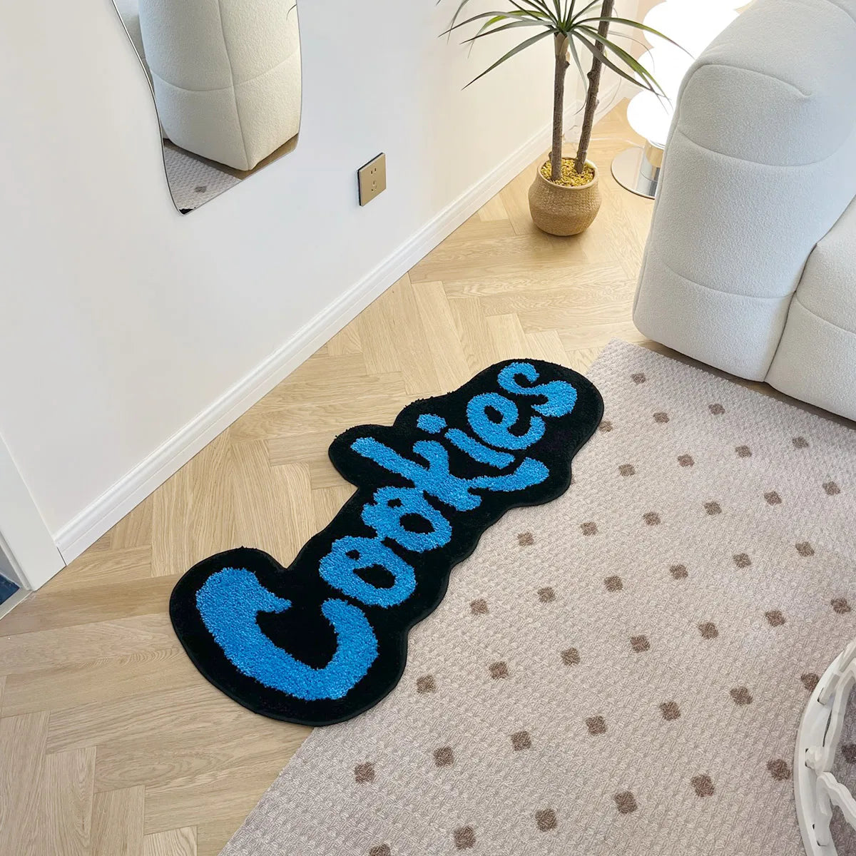 Cookies Polyester Tufted Area Rug
