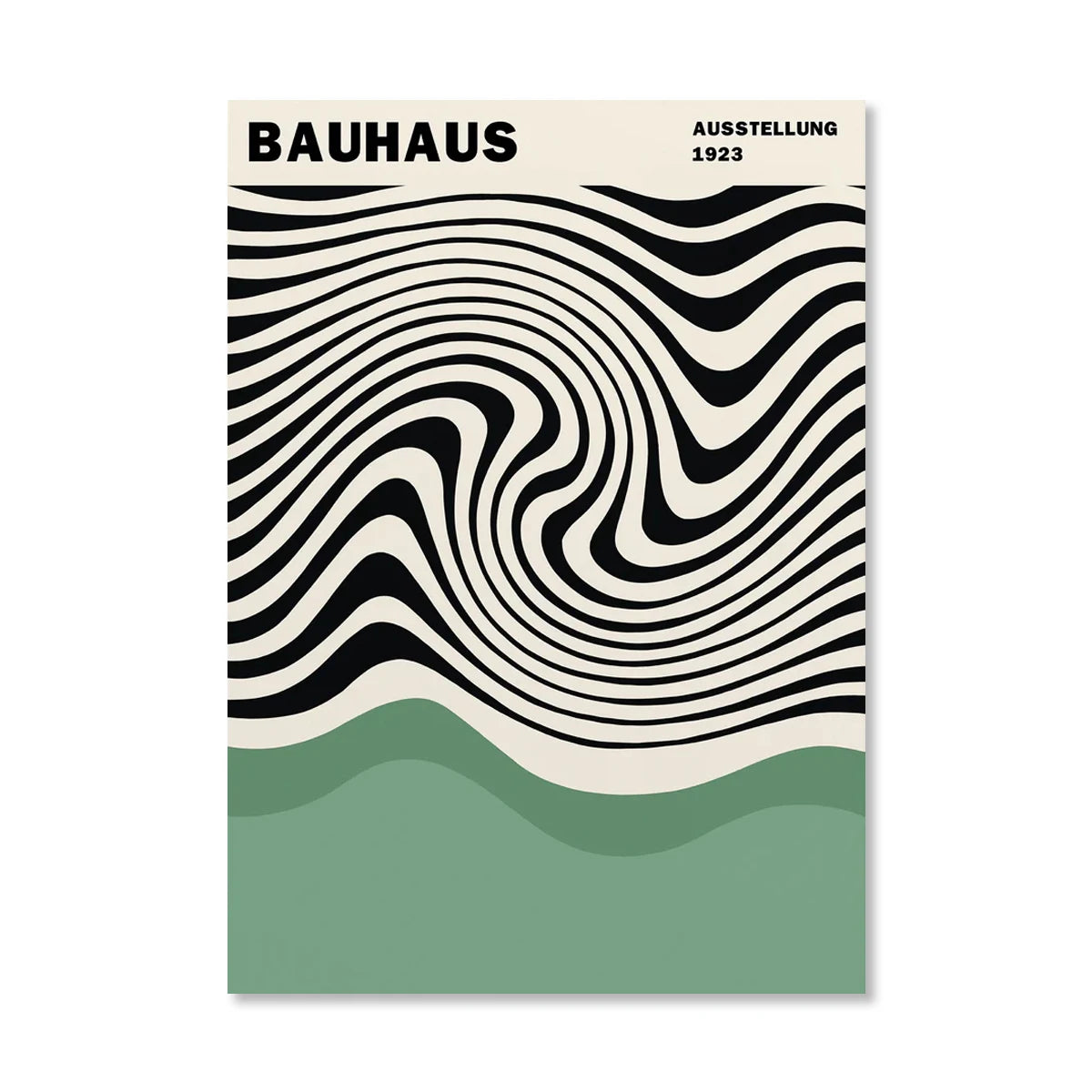 Circle & Lines Bauhaus Poster