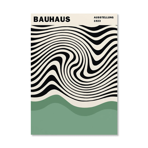 Zebra Lines Bauhaus Poster