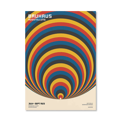Circle & Lines Bauhaus Poster