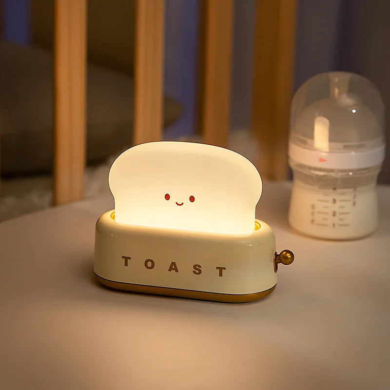 Cute Toast ABS Night Light
