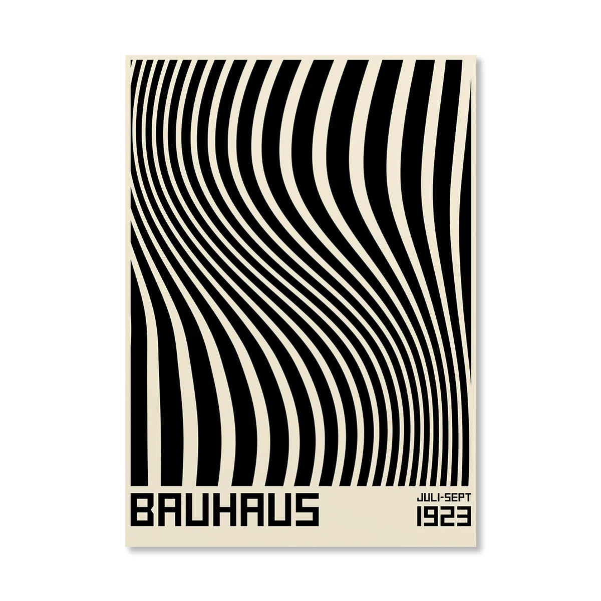 Circle & Lines Bauhaus Poster