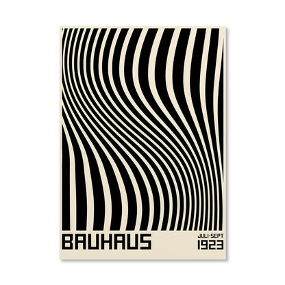 Circle & Lines Bauhaus Poster
