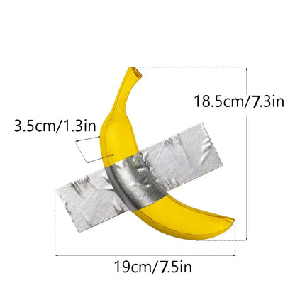 Banana Taped To Wall Art Piece  Product variant