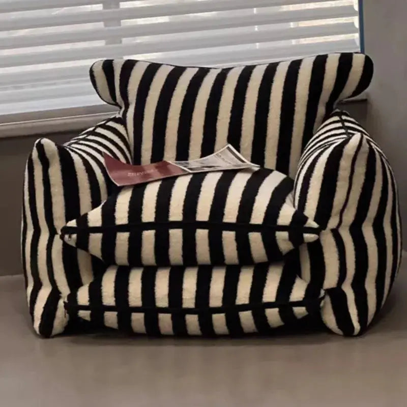 Red Striped Lazy Sofa Chair  Product variant