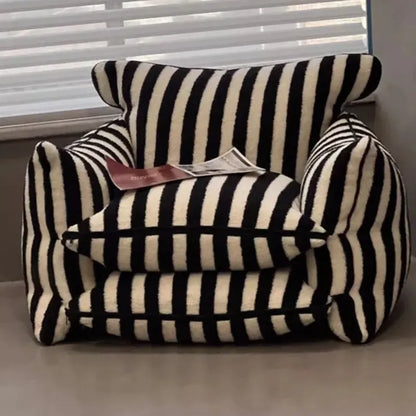 Red Striped Lazy Sofa Chair  Product variant