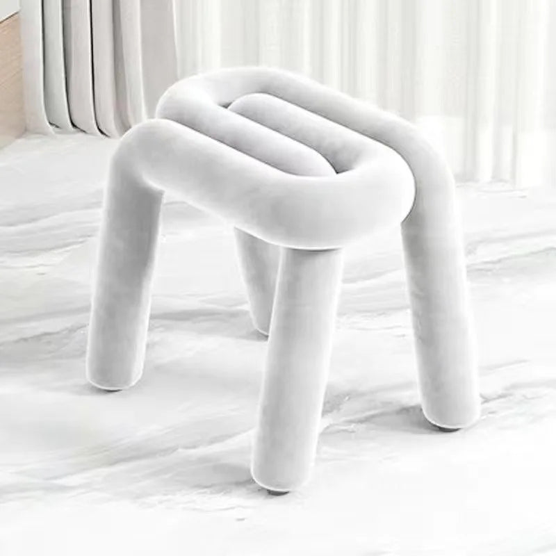 Flannel Makeup Vanity Chair
