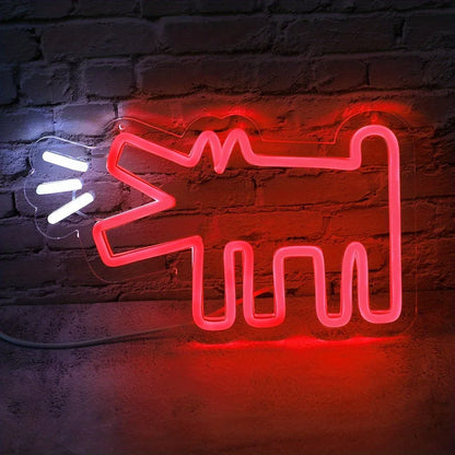 Barking Puppy LED Neon Sign