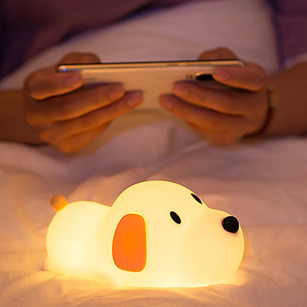 Silicone Puppy LED Night Light