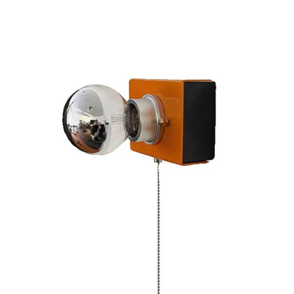Retro Industrial Orange Table Lamps