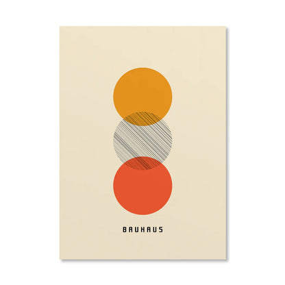 Circle & Lines Bauhaus Poster