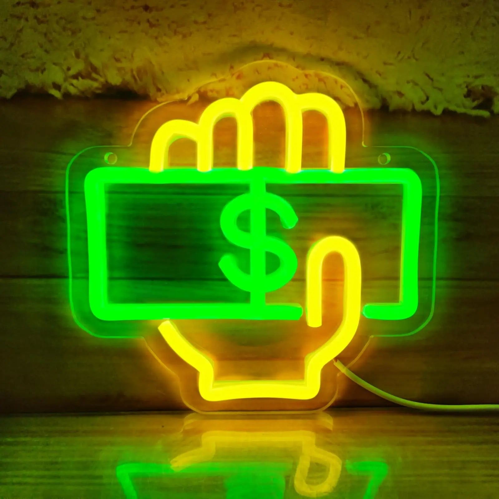 Money Neon Sign LED Neon light for Supermarkets Bar Coffee Shop Game Room Restaurant Room wall decoration light  Product variant