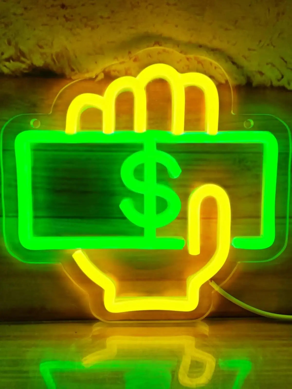 Money Neon Sign LED Neon light for Supermarkets Bar Coffee Shop Game Room Restaurant Room wall decoration light  Product variant