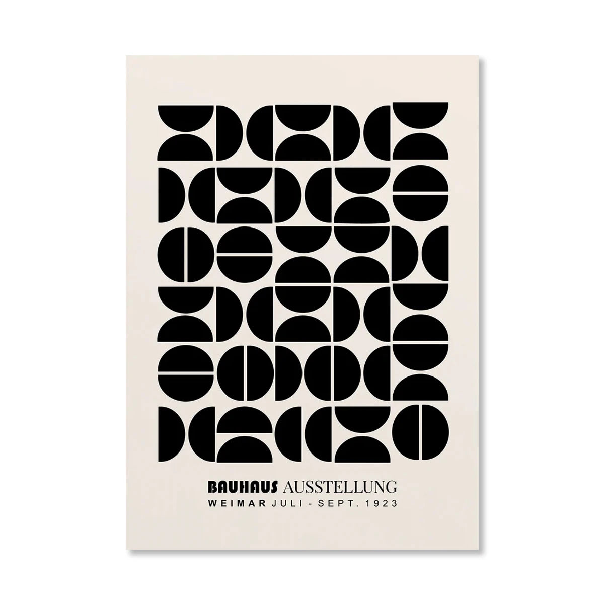 Circle & Lines Bauhaus Poster