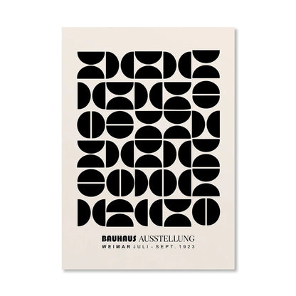 Circle & Lines Bauhaus Poster