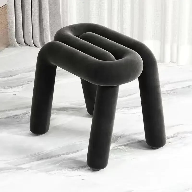 Flannel Makeup Vanity Chair