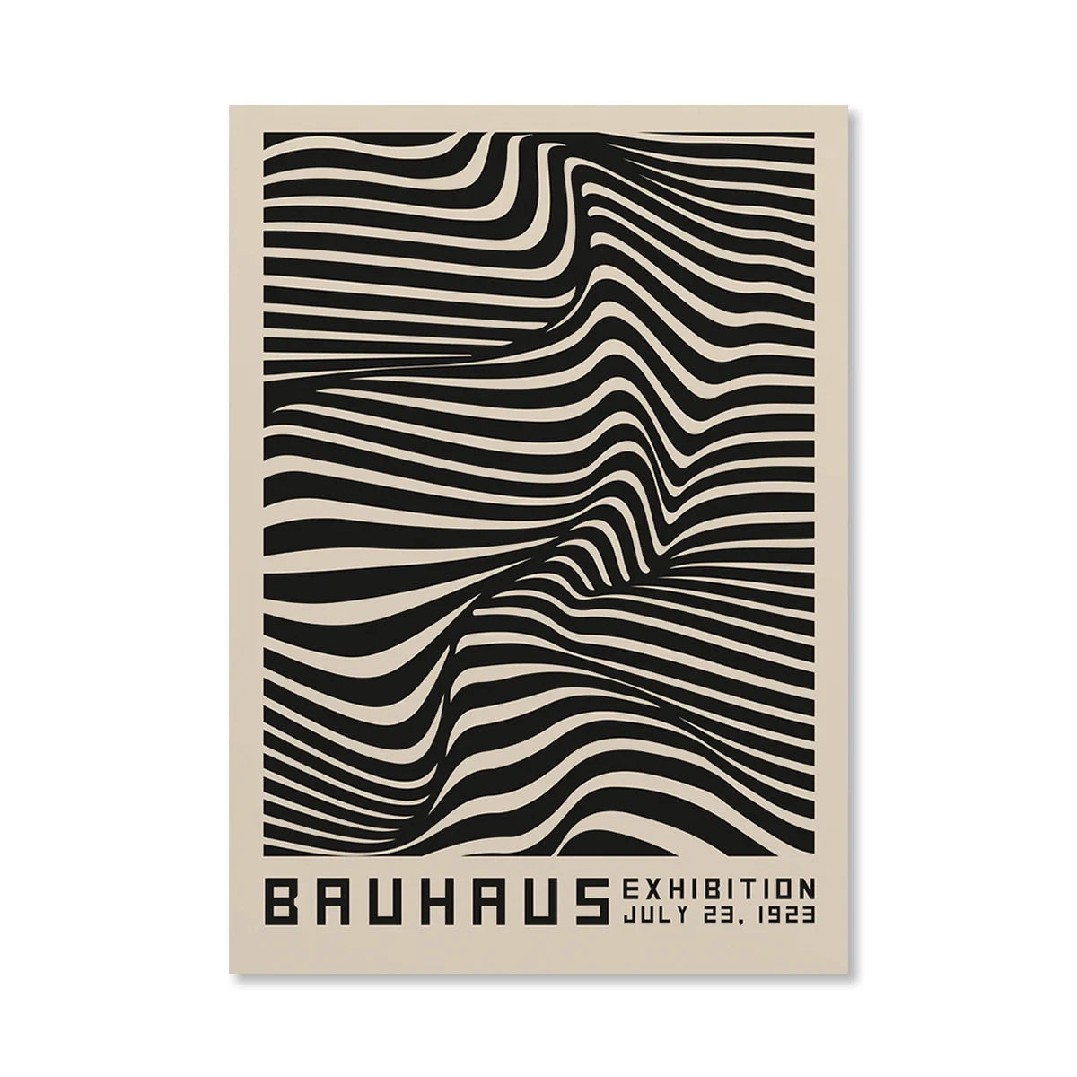 Circle & Lines Bauhaus Poster