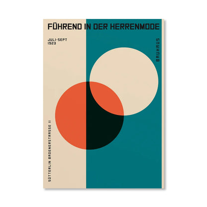 Circle & Lines Bauhaus Poster