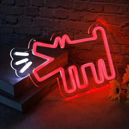 Barking Puppy LED Neon Sign