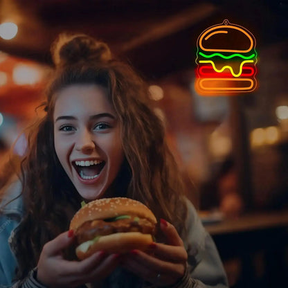 LED Burger Neon Sign  Product variant