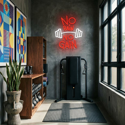 No Pain No Gain Neon Sign - lifestyle 1