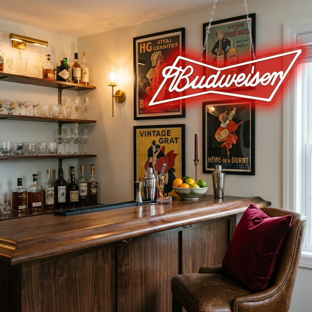 Budweiser Acrylic Neon Sign - lifestyle 1