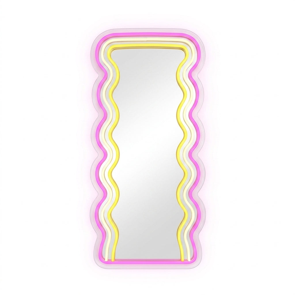 Wavy Mirror LED Neon Sign