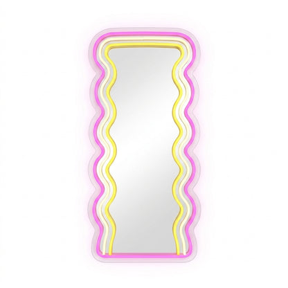 Wavy Mirror LED Neon Sign
