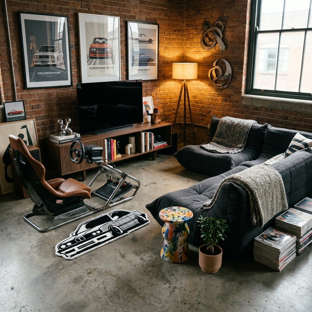 Tufted Sports Car Rug - lifestyle 3