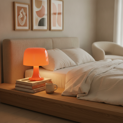 Mushroom Plastic LED Table Lamp - lifestyle 1