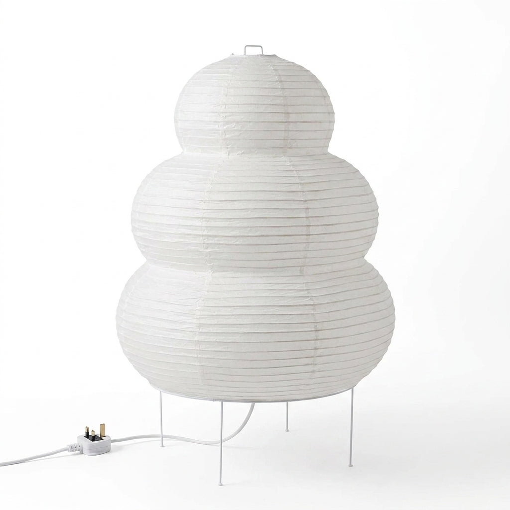 Akari Style Paper Floor Lamp - UK plug