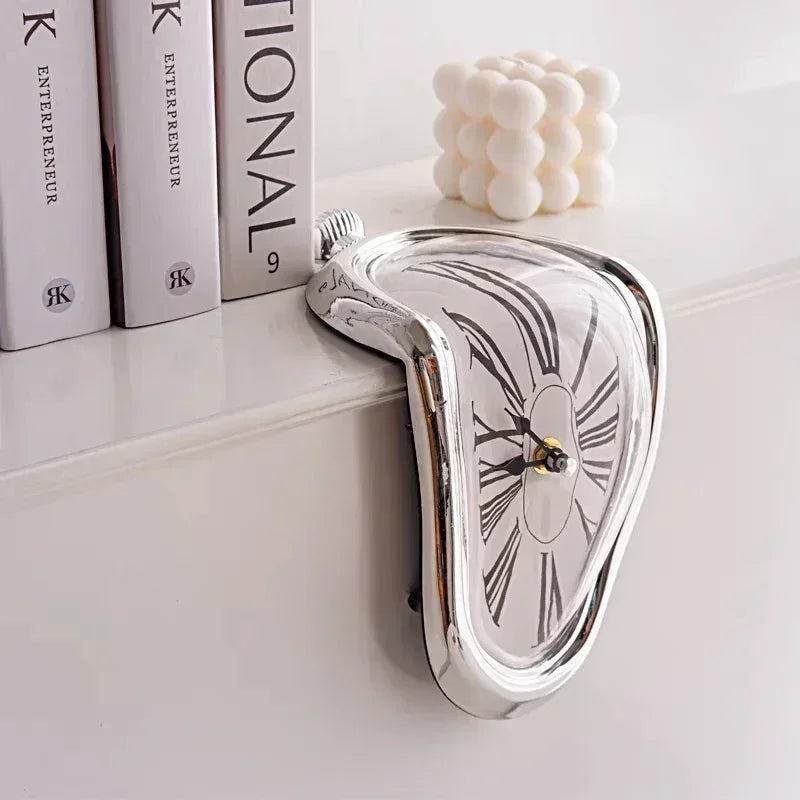 Novel Distorted Melting Shelf Clock