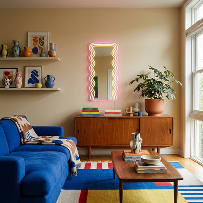 Wavy Mirror Neon Sign - lifestyle 2