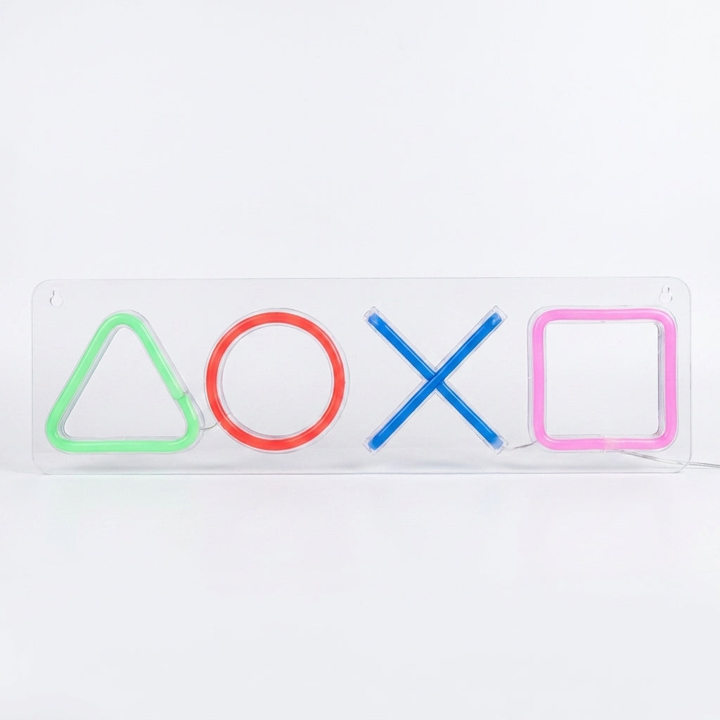 Gaming Icon LED Neon Sign - Backboard big size