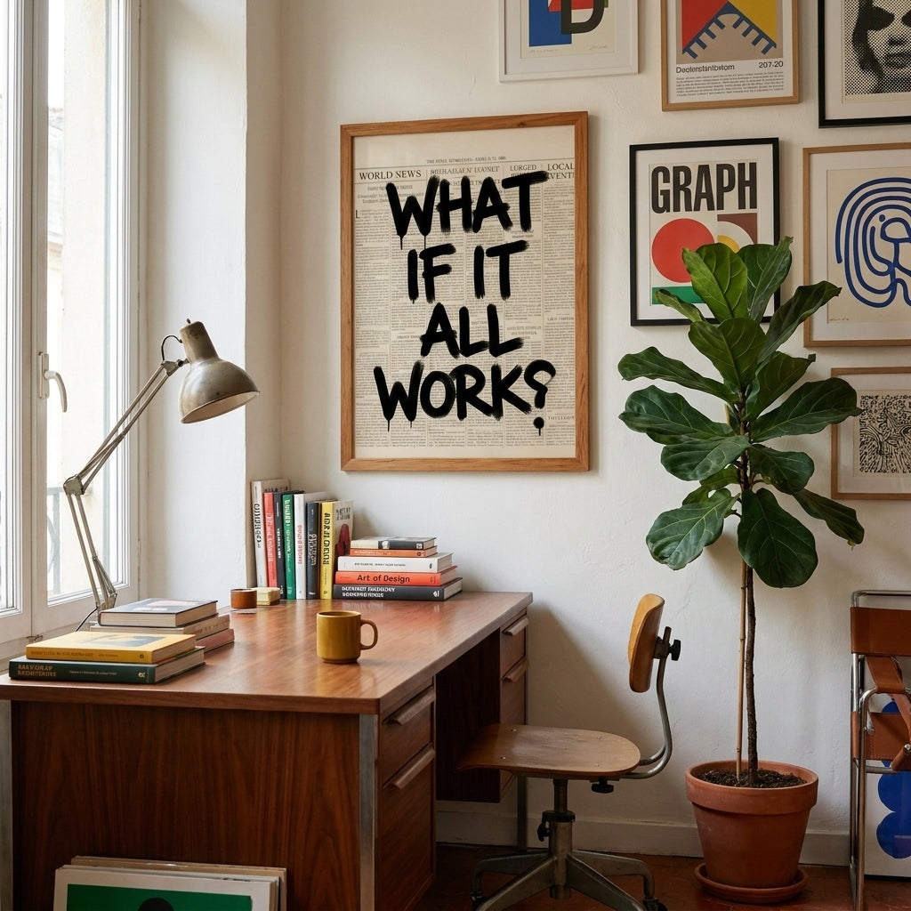 What If It All Works Canvas Poster - lifestyle 2