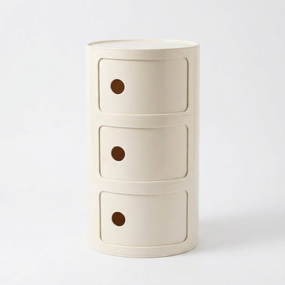 Stackable Round Plastic Cabinet