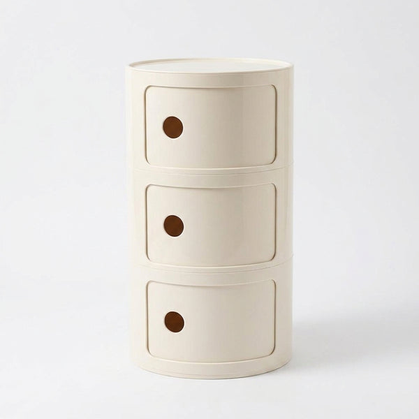 Stackable Round Plastic Cabinet